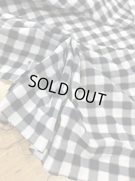 画像5: 生地:チェックコットン100%(黒/白) (5)