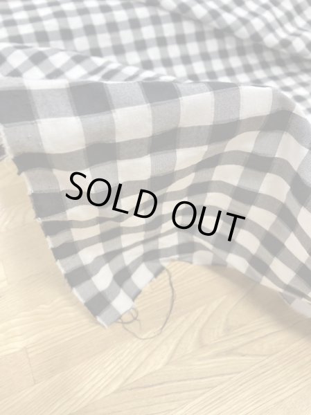 画像6: 生地:チェックコットン100%(黒/白) (6)