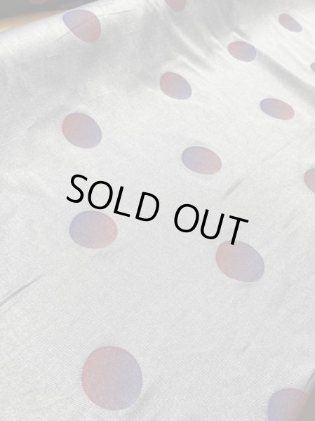 画像3: 生地：大きい水玉柄綿100％（デニムダンガリー風） (3)