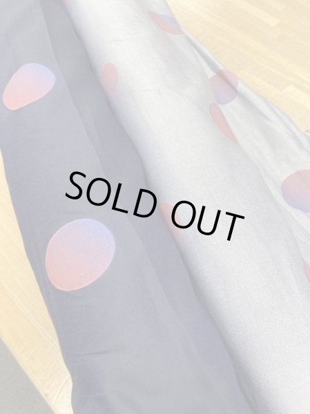 画像10: 生地：大きい水玉柄綿100％（デニムダンガリー風） (10)