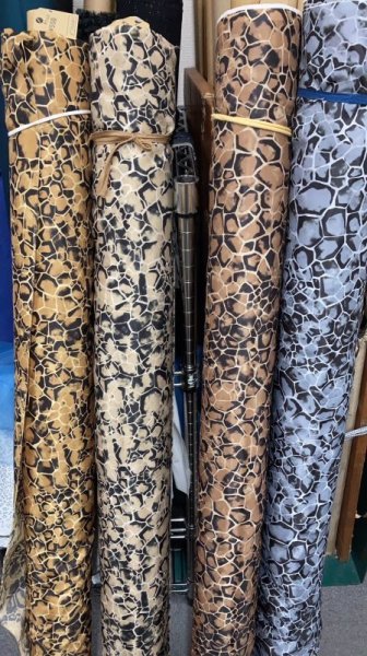 画像8: 生地:へび亀柄ポリエステル(クリーム) (8)