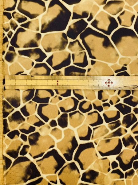 画像2: 生地:へび亀柄ポリエステル(キャメル) (2)