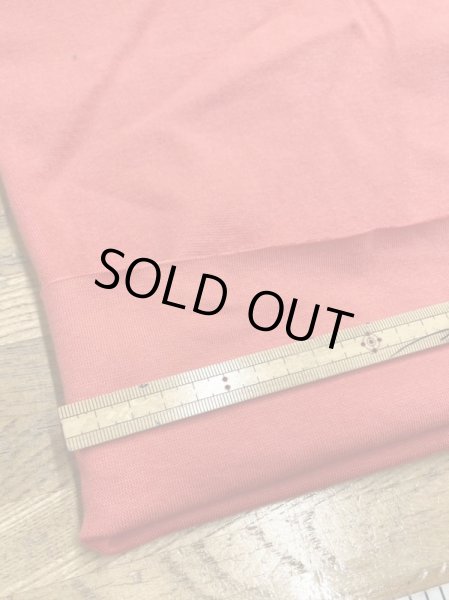 画像2: 生地:綿ポリウレタン スパンフライス(オレンジレッド) (2)