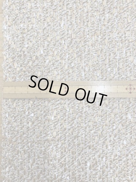 画像2: 生地:綿ポリエステルファンシーツイードラメ入り(ベージュ) (2)