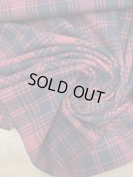 画像6: 生地:ウール100%チェック柄(赤/黒) (6)