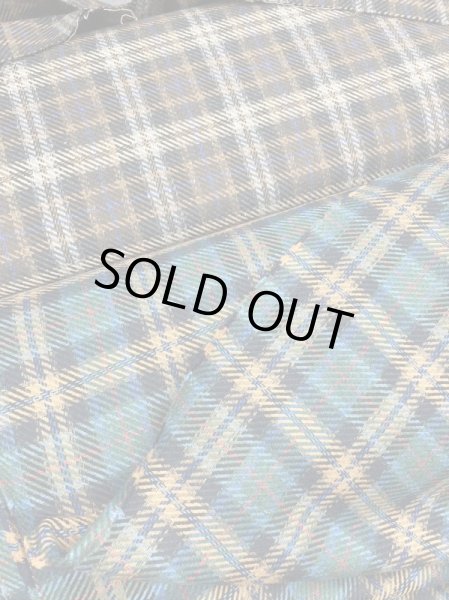 画像7: 生地:ポリウールチェック柄織り厚手(茶系) (7)