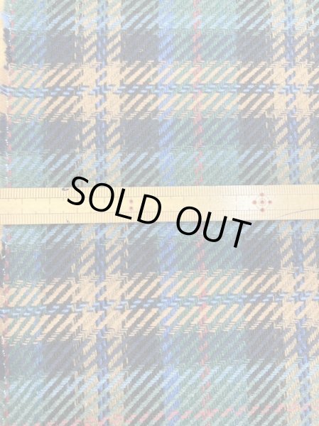 画像2: 生地：ポリウールチェック柄織り厚手（グリーン系） (2)