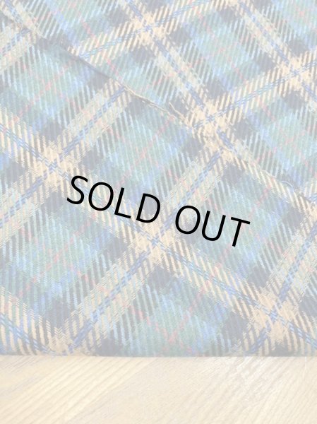 画像3: 生地：ポリウールチェック柄織り厚手（グリーン系） (3)