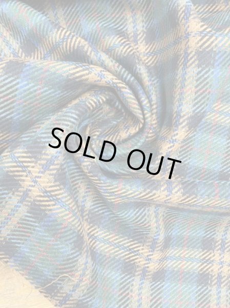 画像6: 生地：ポリウールチェック柄織り厚手（グリーン系） (6)