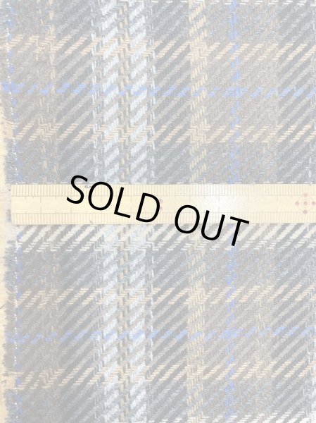 画像2: 生地:ポリウールチェック柄織り厚手(茶系) (2)