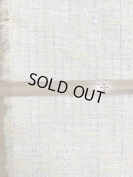 画像2: 生地:綿ポリファンシーツイード(イエロー) (2)