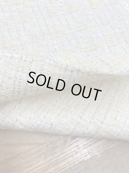 画像4: 生地:綿ポリファンシーツイード(イエロー) (4)