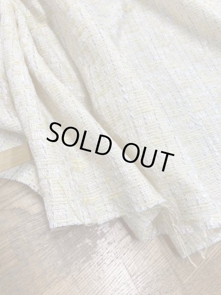 画像5: 生地:綿ポリファンシーツイード(イエロー) (5)