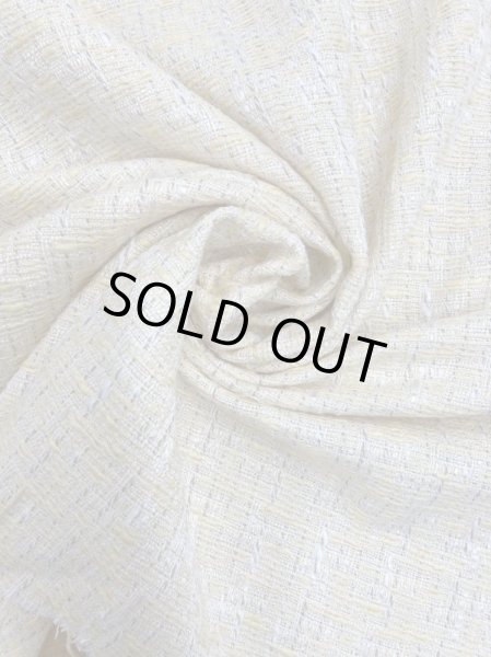 画像6: 生地:綿ポリファンシーツイード(イエロー) (6)