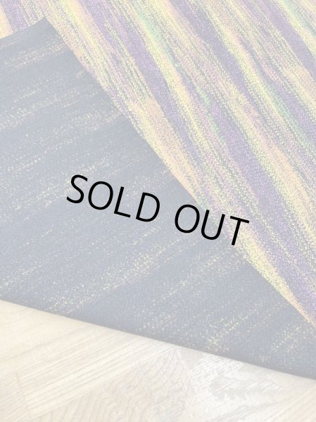 画像3: 生地:ポリ100%カラフルかすれストライプ柄プリント(オレンジ系) (3)