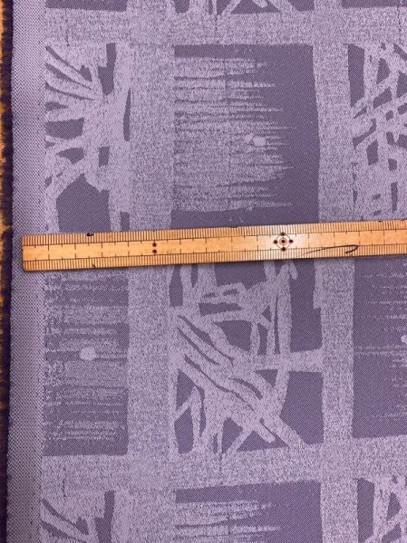 画像2: 生地:ポリエステル100%和風柄(薄紫) (2)
