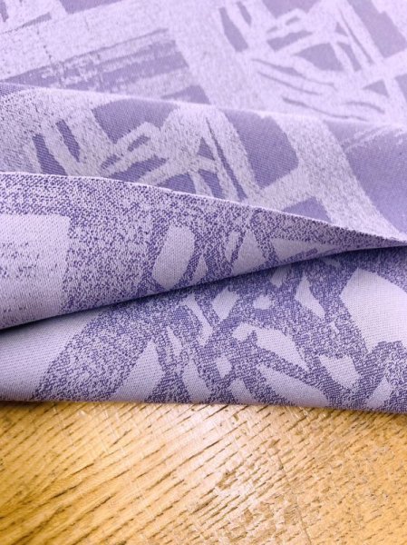 画像4: 生地:ポリエステル100%和風柄(薄紫) (4)