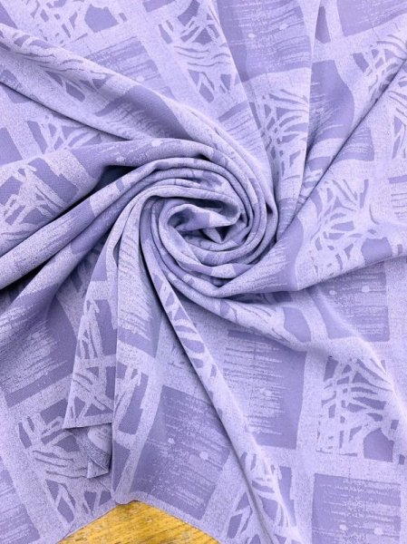 画像6: 生地:ポリエステル100%和風柄(薄紫) (6)