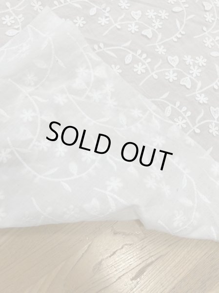 画像3: 生地:綿100%刺繍レース(白) (3)
