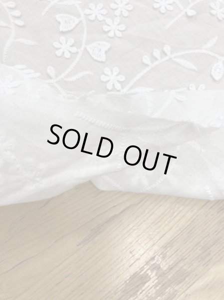 画像4: 生地:綿100%刺繍レース(白) (4)