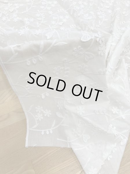画像7: 生地:綿100%刺繍レース(白) (7)