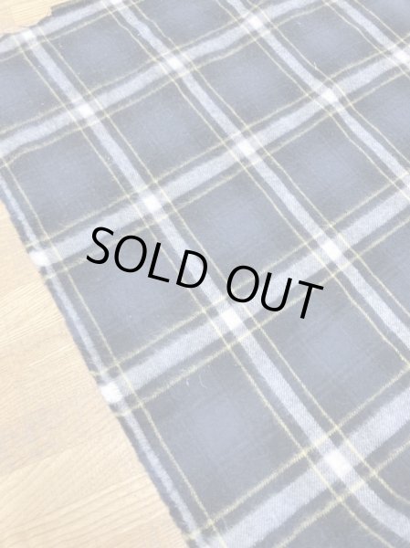 画像8: 生地:綿100%チェック柄裏起毛コットン(紺) (8)