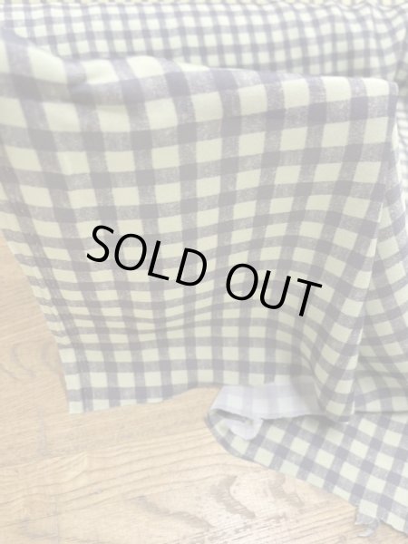 画像6: 生地:チェック柄ポリエステルプリント(くすみグリーン) (6)