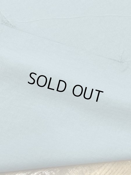 画像4: 生地：リネン風ポリエステルストレッチ（くすみブルー） (4)