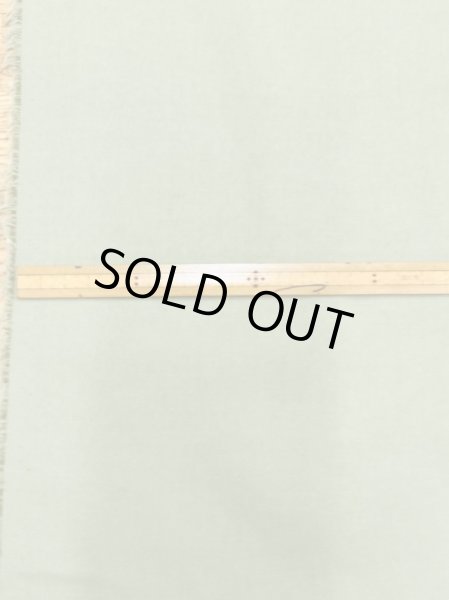 画像2: 生地:リネン風ポリエステルストレッチ(くすみグリーン) (2)