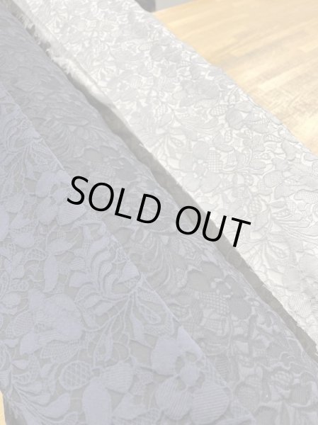 画像8: 生地:ポリエステル100%花柄ジャガード(紺) (8)