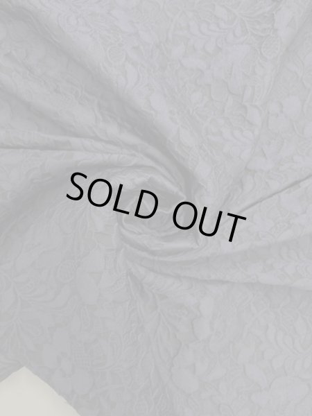 画像6: 生地:ポリエステル100%花柄ジャガード(紺) (6)