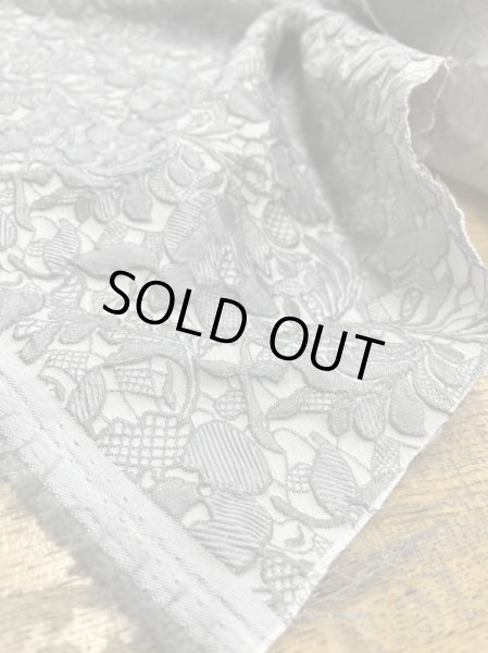 画像7: 生地:ポリエステル100%花柄ジャガード(グレー) (7)