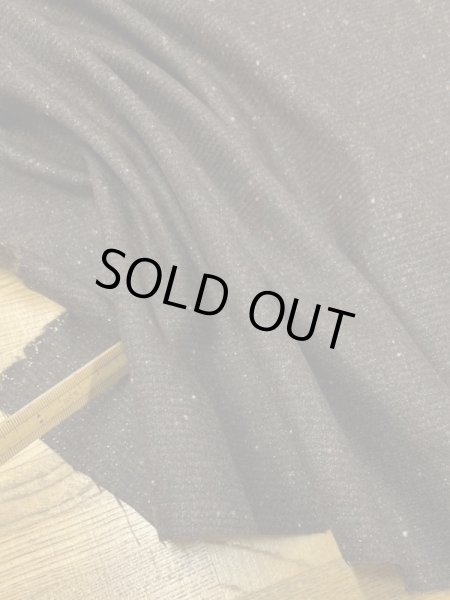 画像5: 生地：ウール・ナイロン・ポリ、ラメ入りネップツイード（茶／黒） (5)