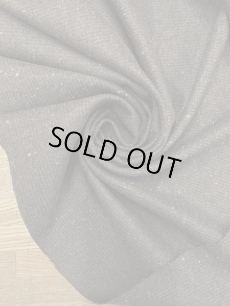 画像6: 生地：ウール・ナイロン・ポリ、ラメ入りネップツイード（茶／黒） (6)