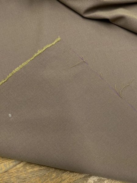 画像3: 生地：ポリエステル混ウールストレッチ（ベージュグリーンパープル） (3)