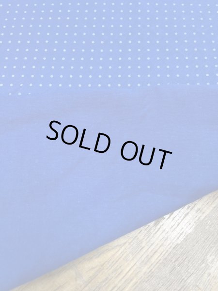 画像5: 生地:綿100%水玉柄天竺ニット(ブルー/白) (5)