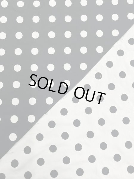 画像1: 生地：ポリエステル100％Wフェイスドットジャガード（黒／白） (1)