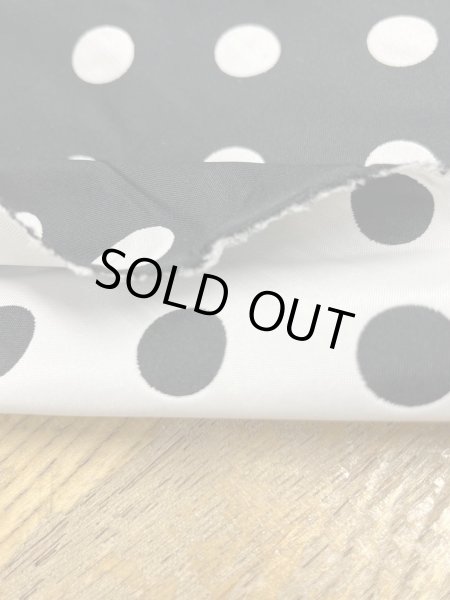 画像5: 生地：ポリエステル100％Wフェイスドットジャガード（黒／白） (5)