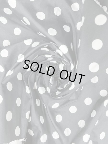 画像7: 生地：ポリエステル100％Wフェイスドットジャガード（黒／白） (7)