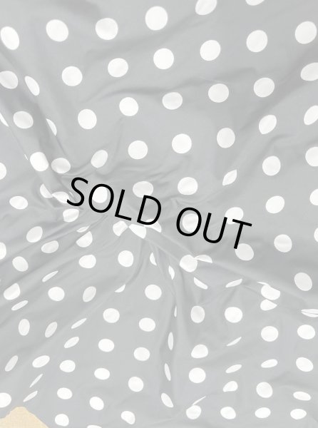 画像8: 生地：ポリエステル100％Wフェイスドットジャガード（黒／白） (8)