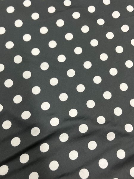 画像9: 生地:ポリエステル100%Wフェイスドットジャガード(黒/白) (9)
