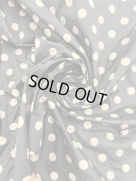 画像7: 生地:ポリエステル100%Wフェイスドットジャガード(黒/ベージュ) (7)