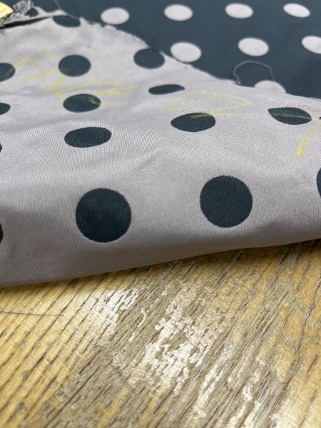 画像4: 生地:ポリエステル100%Wフェイスドットジャガード(黒/ベージュピンク) (4)