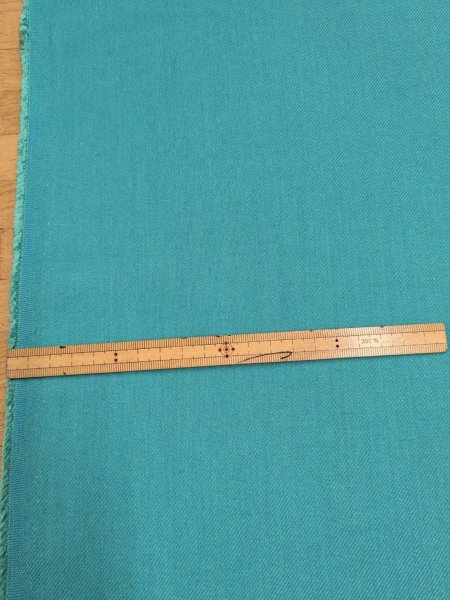 画像2: 生地:マイクロモダールサージ(ターコイズ) (2)