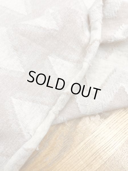 画像4: 生地:綿100%ジグザグ柄ジャガードニット(ベージュ/ピンク) (4)