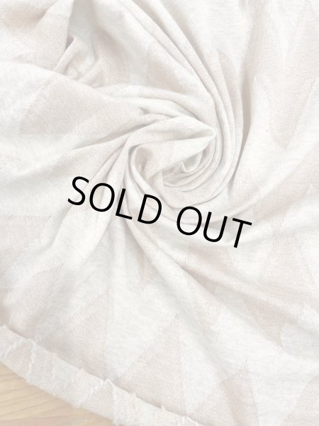 画像6: 生地:綿100%ジグザグ柄ジャガードニット(ベージュ/ピンク) (6)