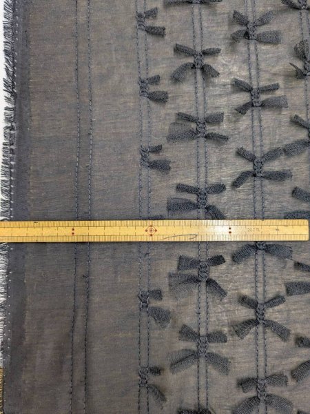 画像3: 生地：ポリエステル100％ シフォンリボン装飾（黒） (3)