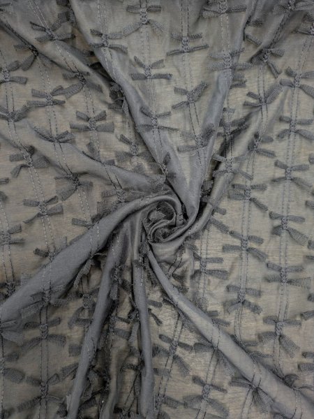 画像7: 生地：ポリエステル100％ シフォンリボン装飾（黒） (7)