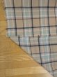 画像4: 生地：ポリエステルチェックボイル（ベージュ×ブルー） (4)
