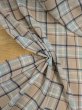 画像6: 生地：ポリエステルチェックボイル（ベージュ×ブルー） (6)